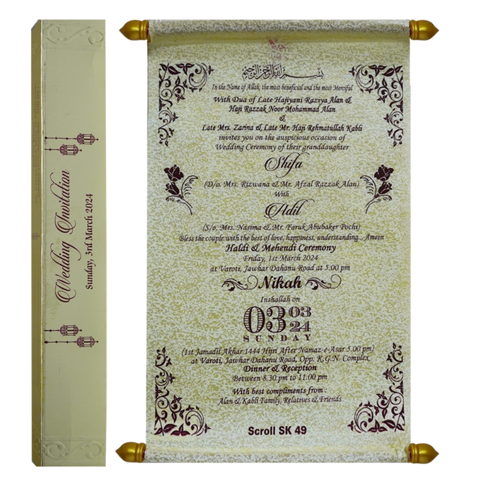 Sparky Dull White Scroll Card-King of Cards