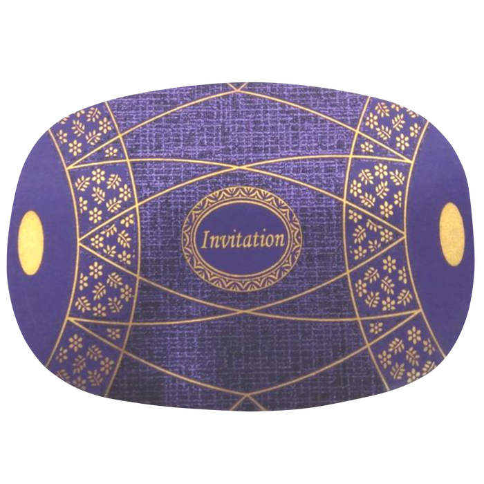 Blue Dhol Invitation Card-King of Cards