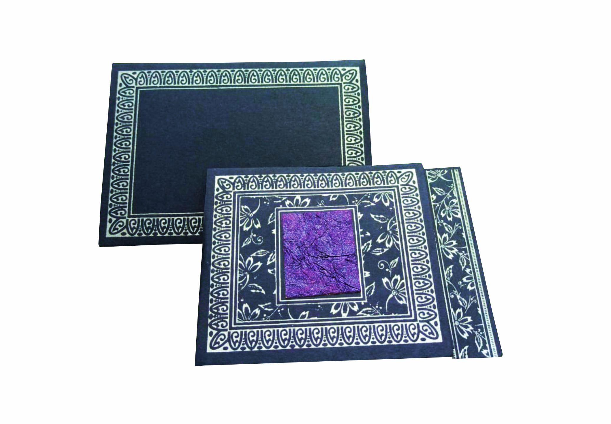 Blue Traditional Invitation Card-XP058