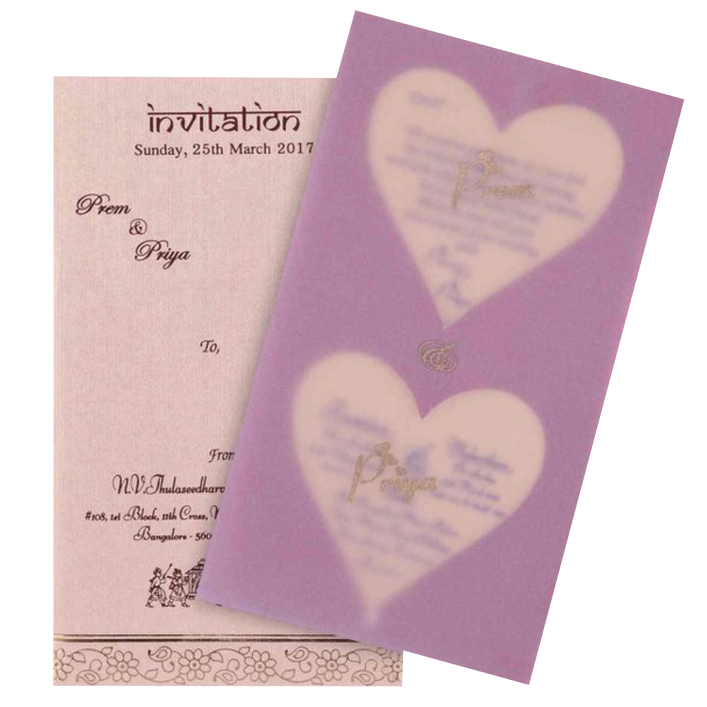 Romantic Heart Theme With Red Shading Personal Card - KNK30181