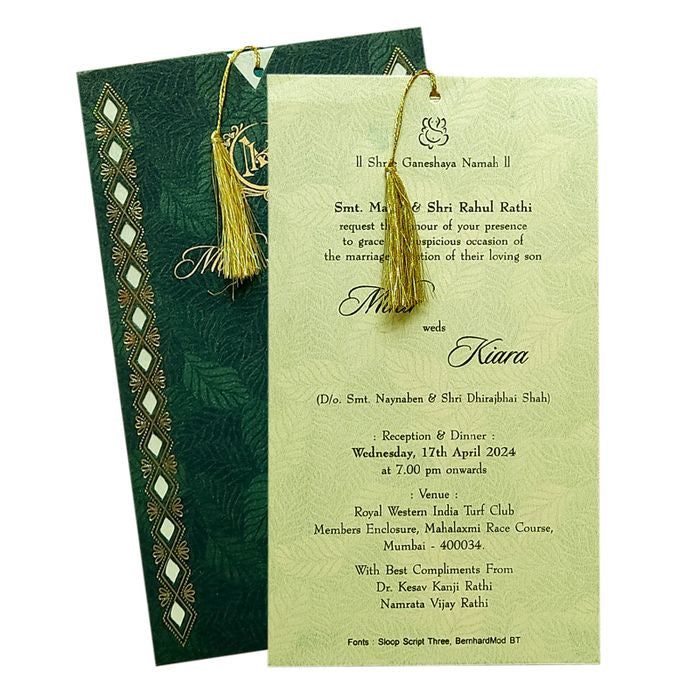 Light Pale Blue Single Sheet Invitation-King of Cards