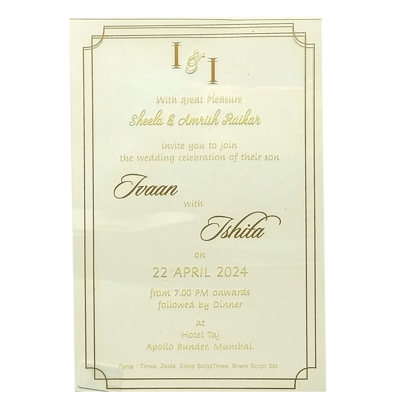 Invitation Card - KRCS6620