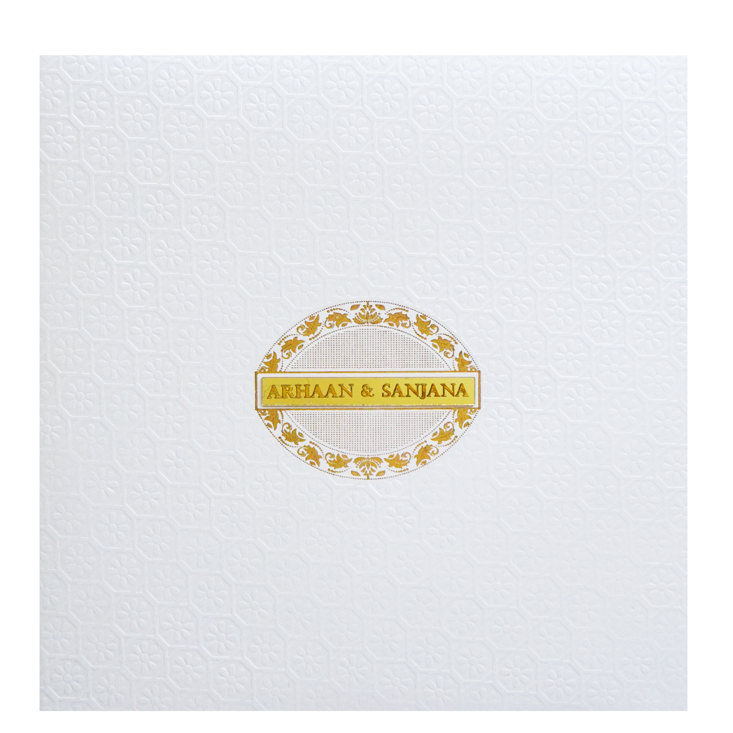 Creamy White Padded Invitation-KRC30582