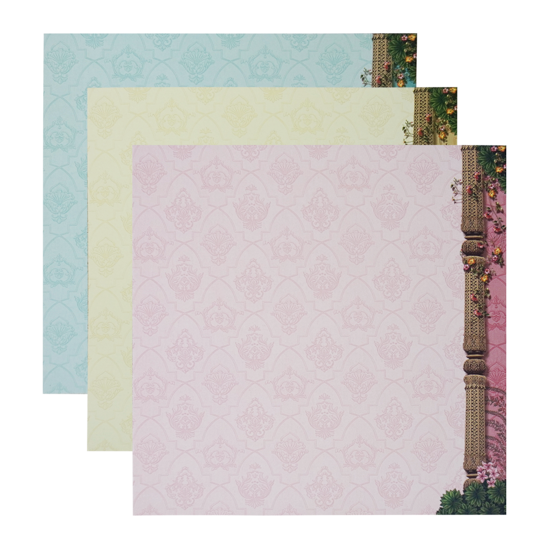 Cream Arch Padded Marriage card-KAC05600