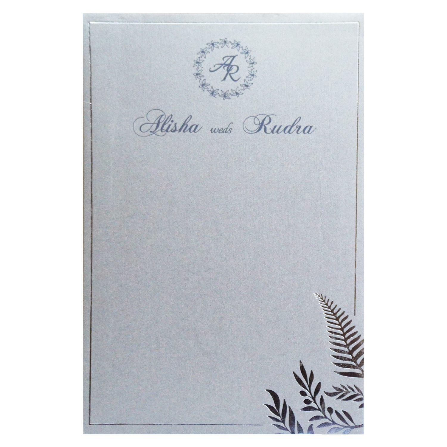 Grey Petal Single Card-KRCS7321