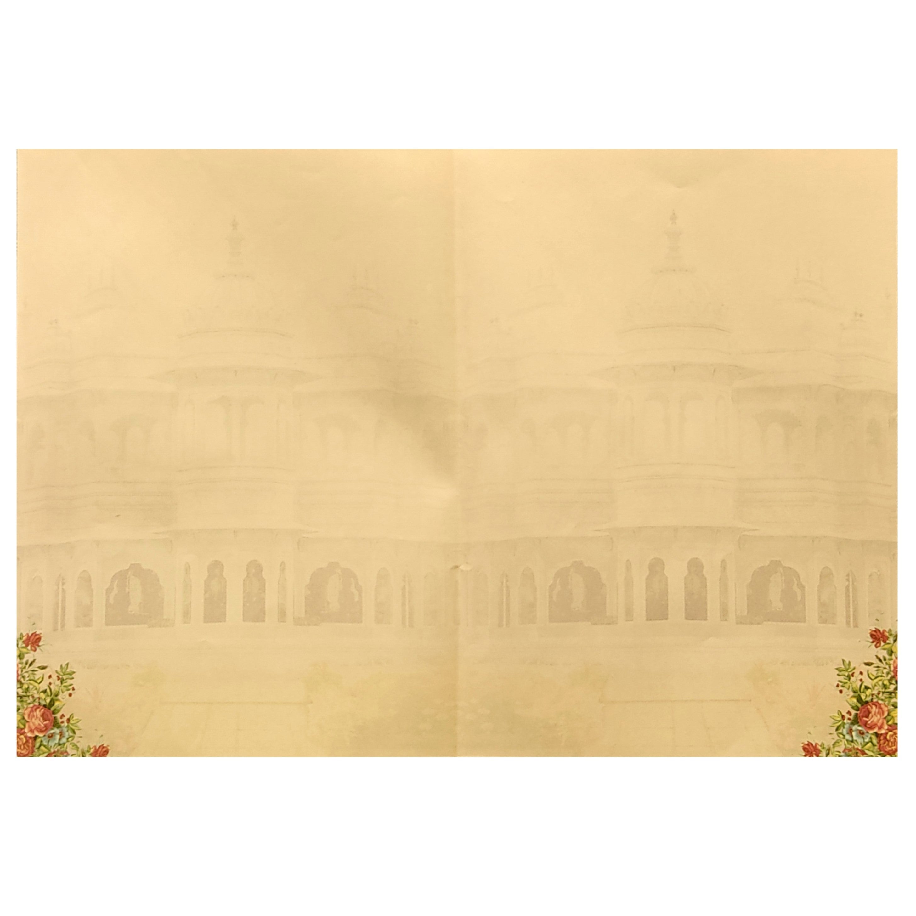 Pink Bride Groom Padded Invitation Card-KNEP1602