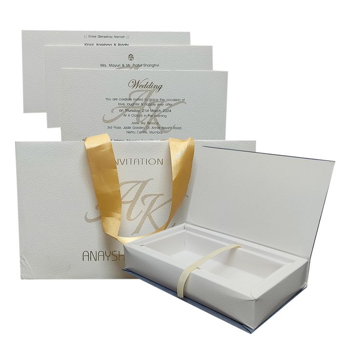 Blue Sweet Box Invitation-KRC29200