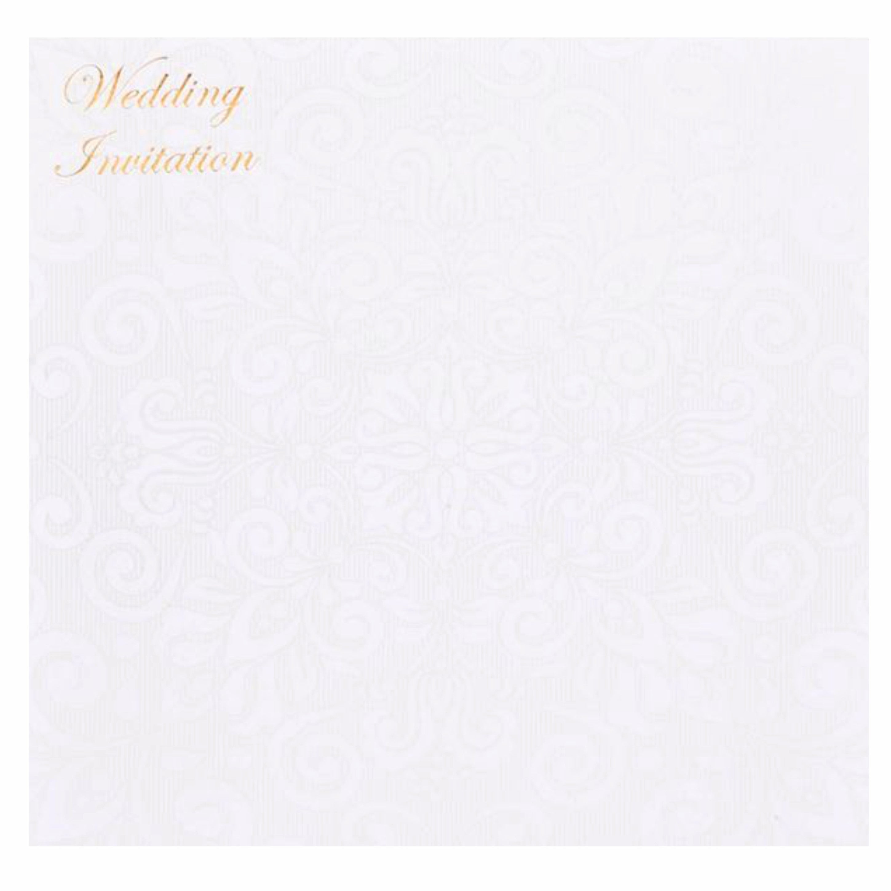 Beautiful Blossom Cut With White Shading Wedding Card - KNK30531