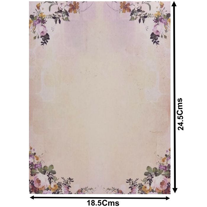 Multicolour Floral Design in Offset With Name Plate-King of Cards