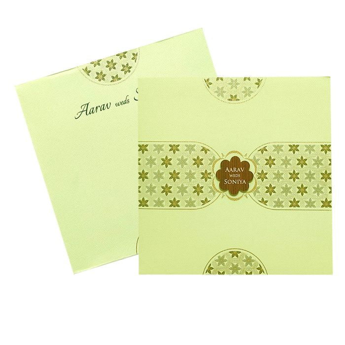 Pista Green Design Nameplate Invitation Card-King of Cards