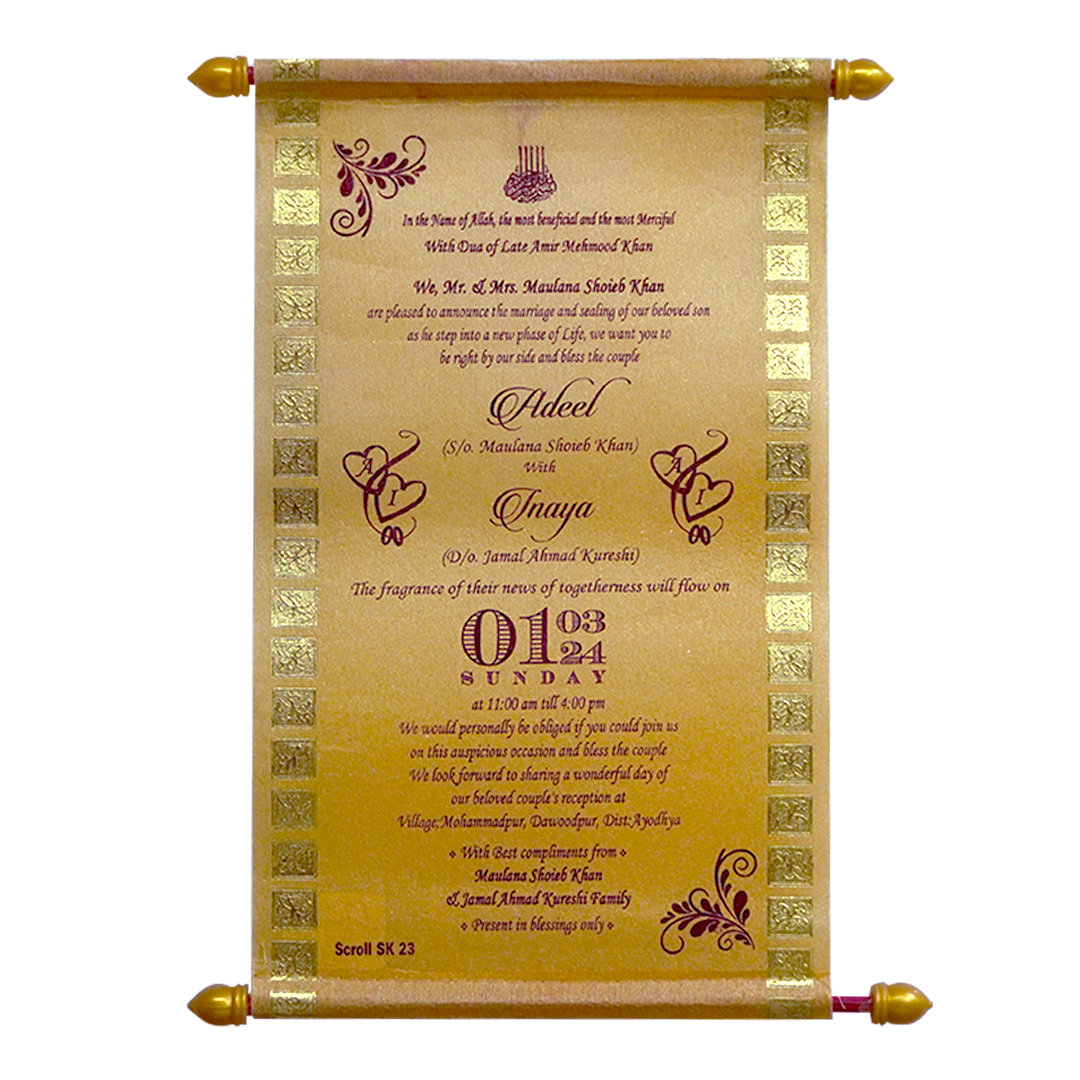 Light Orange Scroll Card-King of Cards