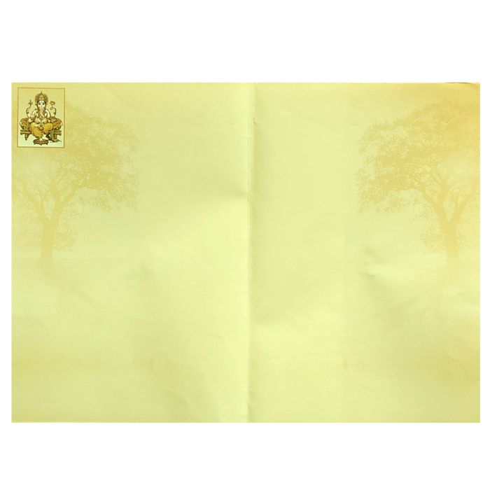 Cream Balaji Padmavathi Wedding Card-King of Cards