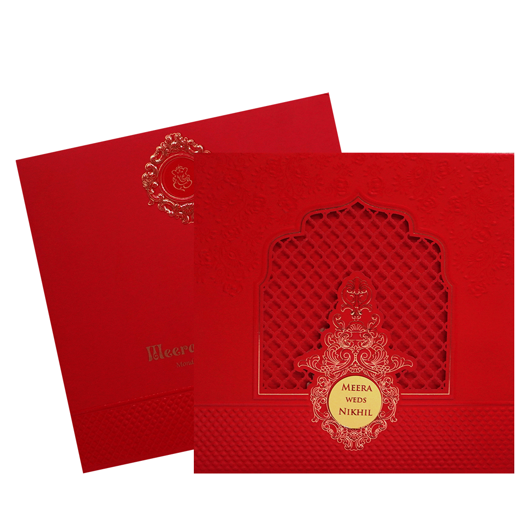 Red MDF Marriage Card-KPR09190