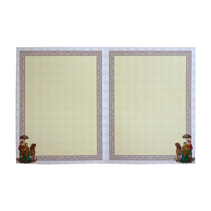 Ivory White Wedding Invitation-King of Cards