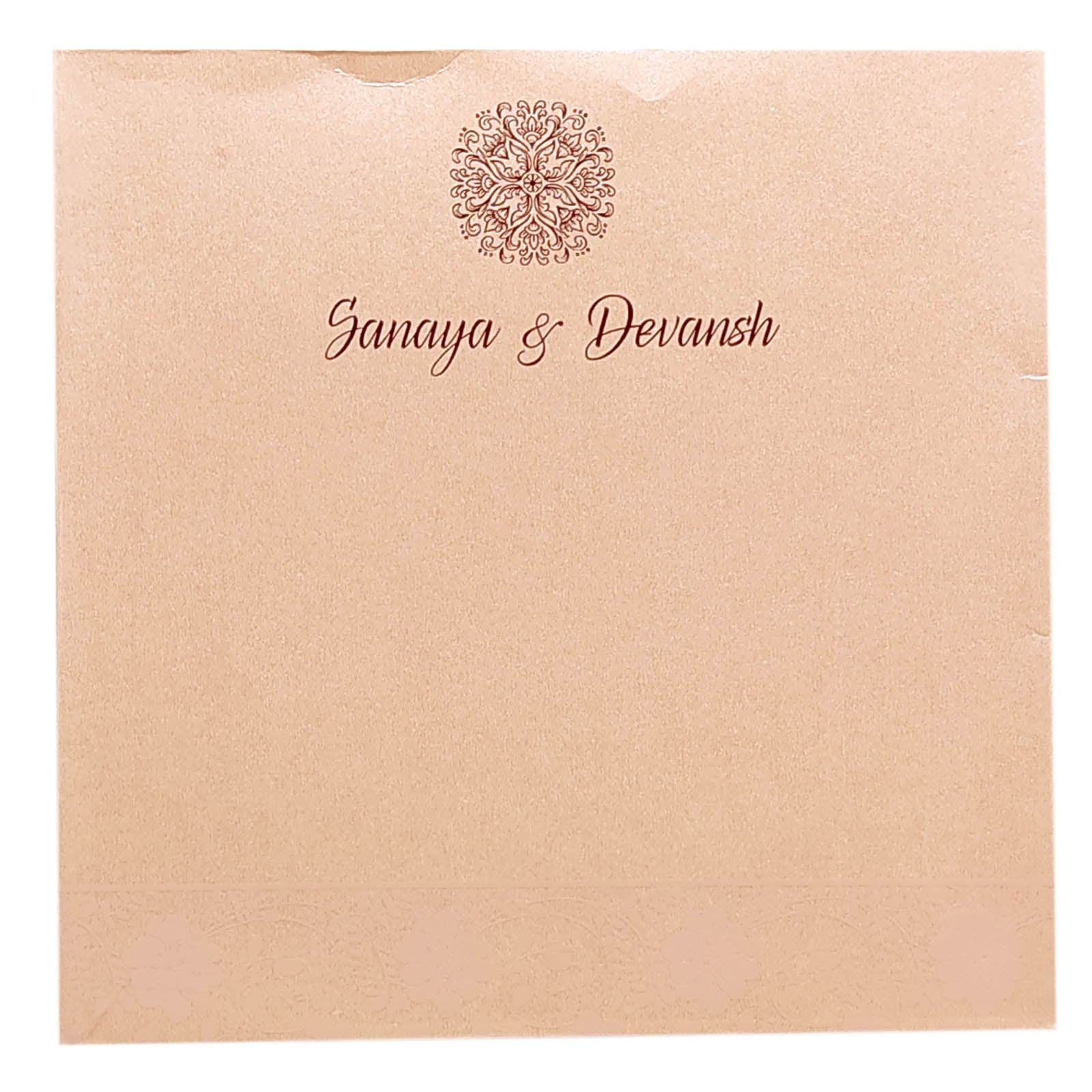 Pink Floral Invitation Card-KRC29721