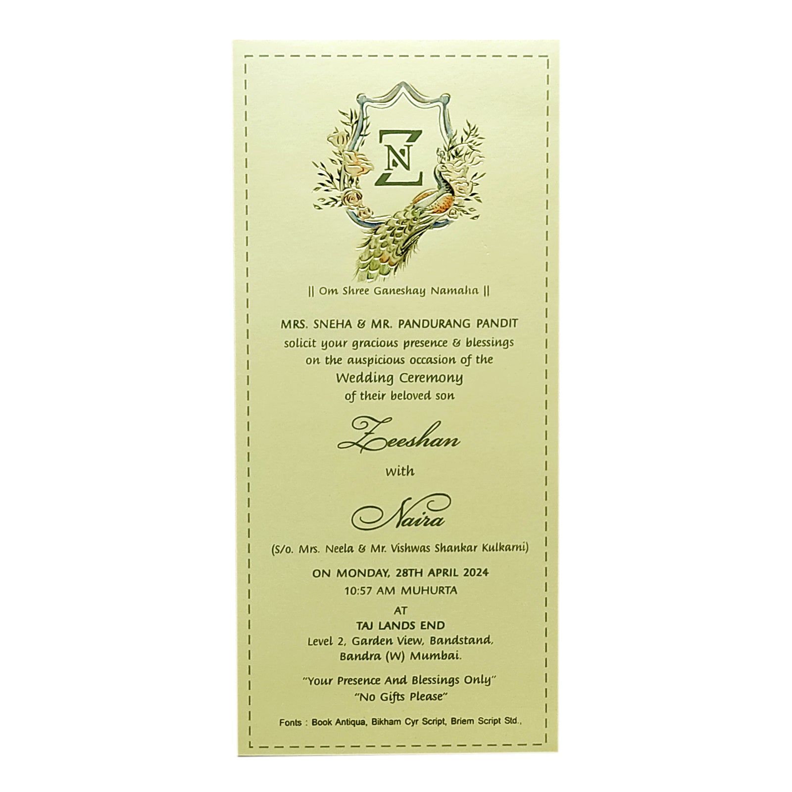 Invitation Card - KRCS6281-King of Cards