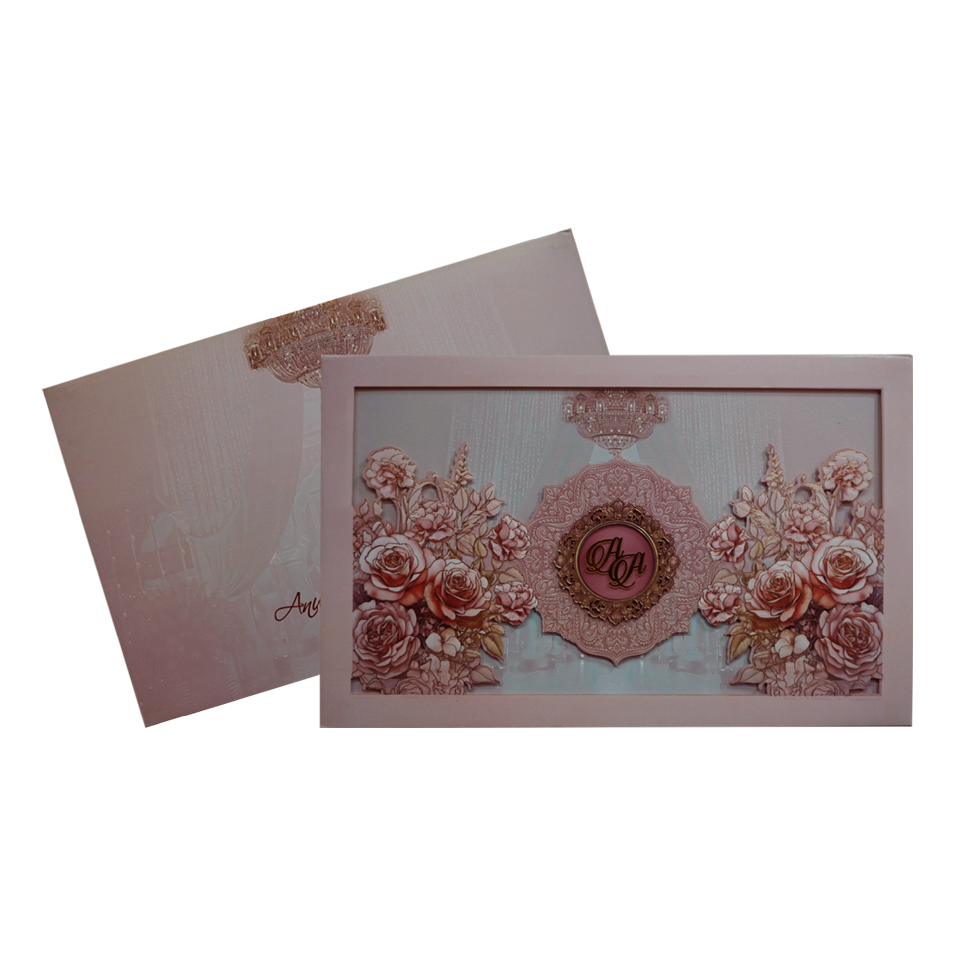 Cream Premium Padded Wedding Invitation-KPR24160