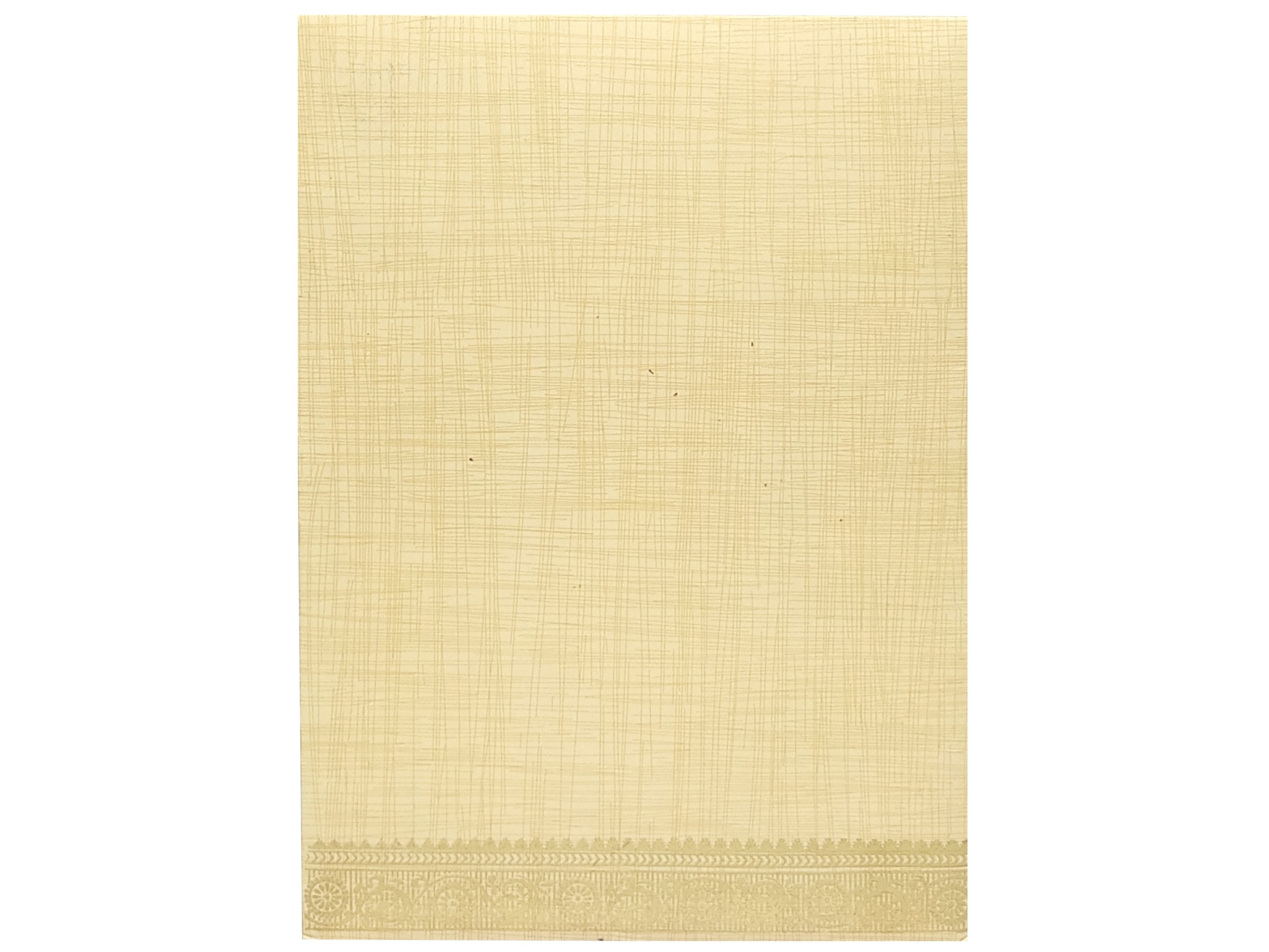 Sandal Metallic Designer Invitation Card With Gold Foiling Print-KNCM26SF