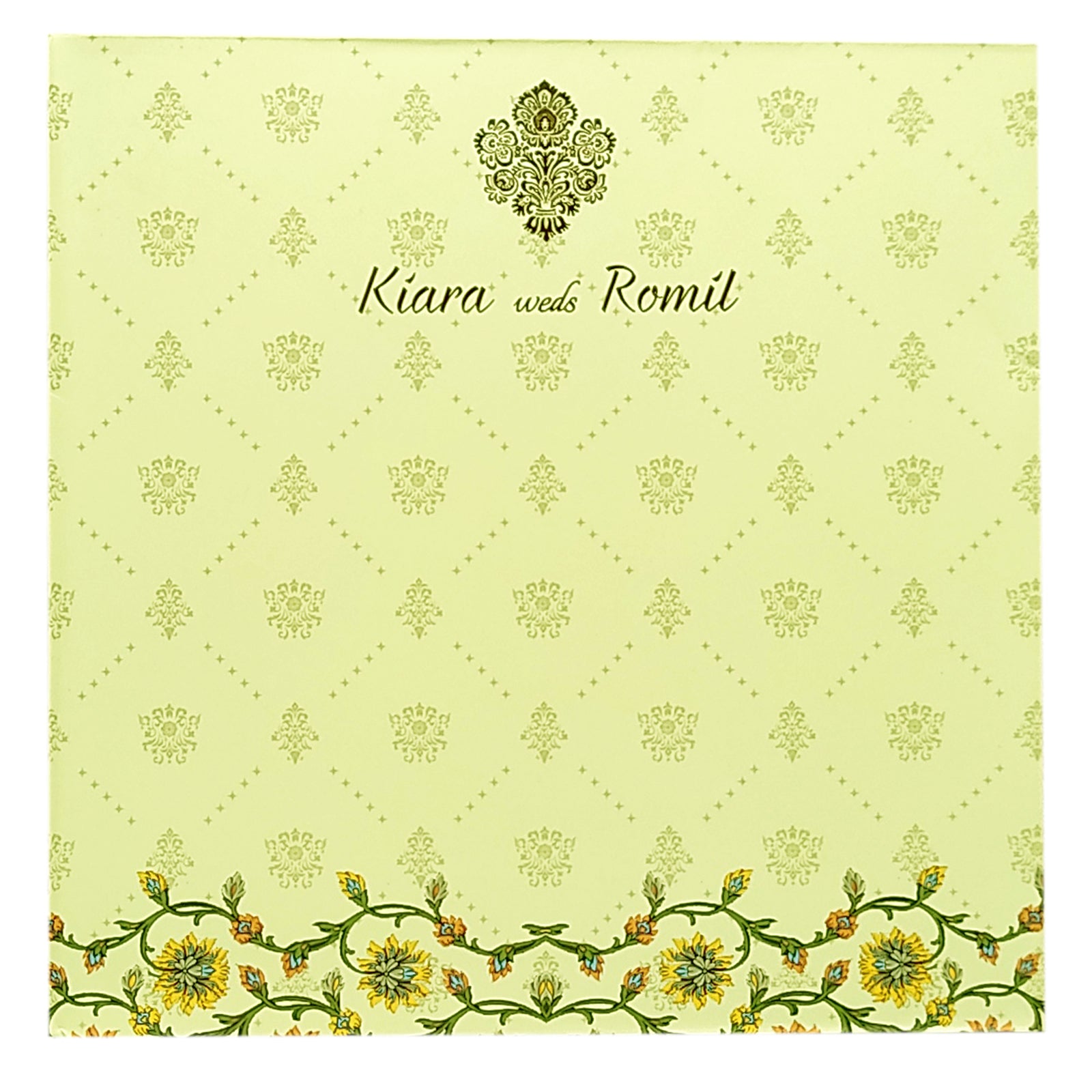 Light Olive Green Invitation-KRC29610