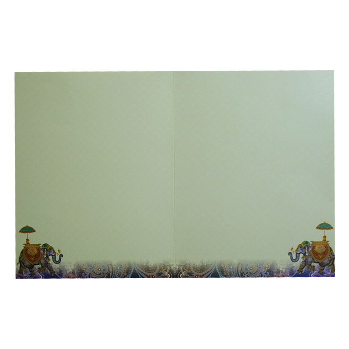 Beige Traditional Wedding Card-King of Cards