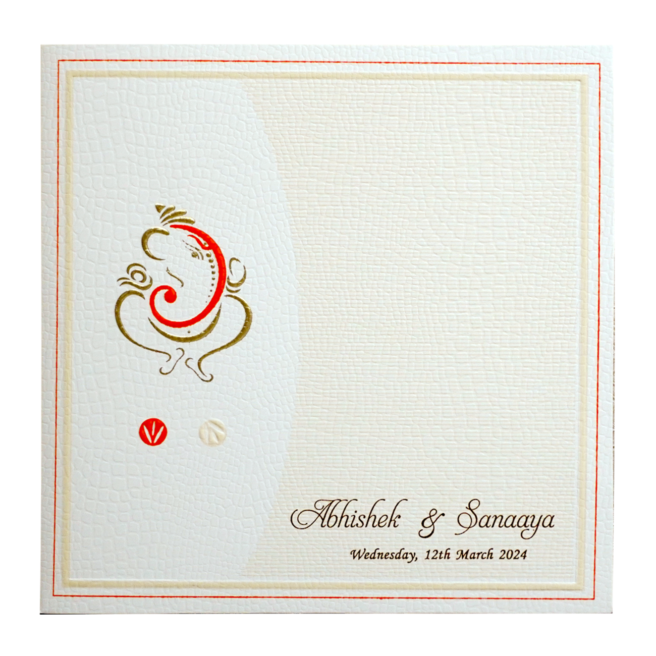 Light Pink Ganesha Box Wedding Card-KRC30362