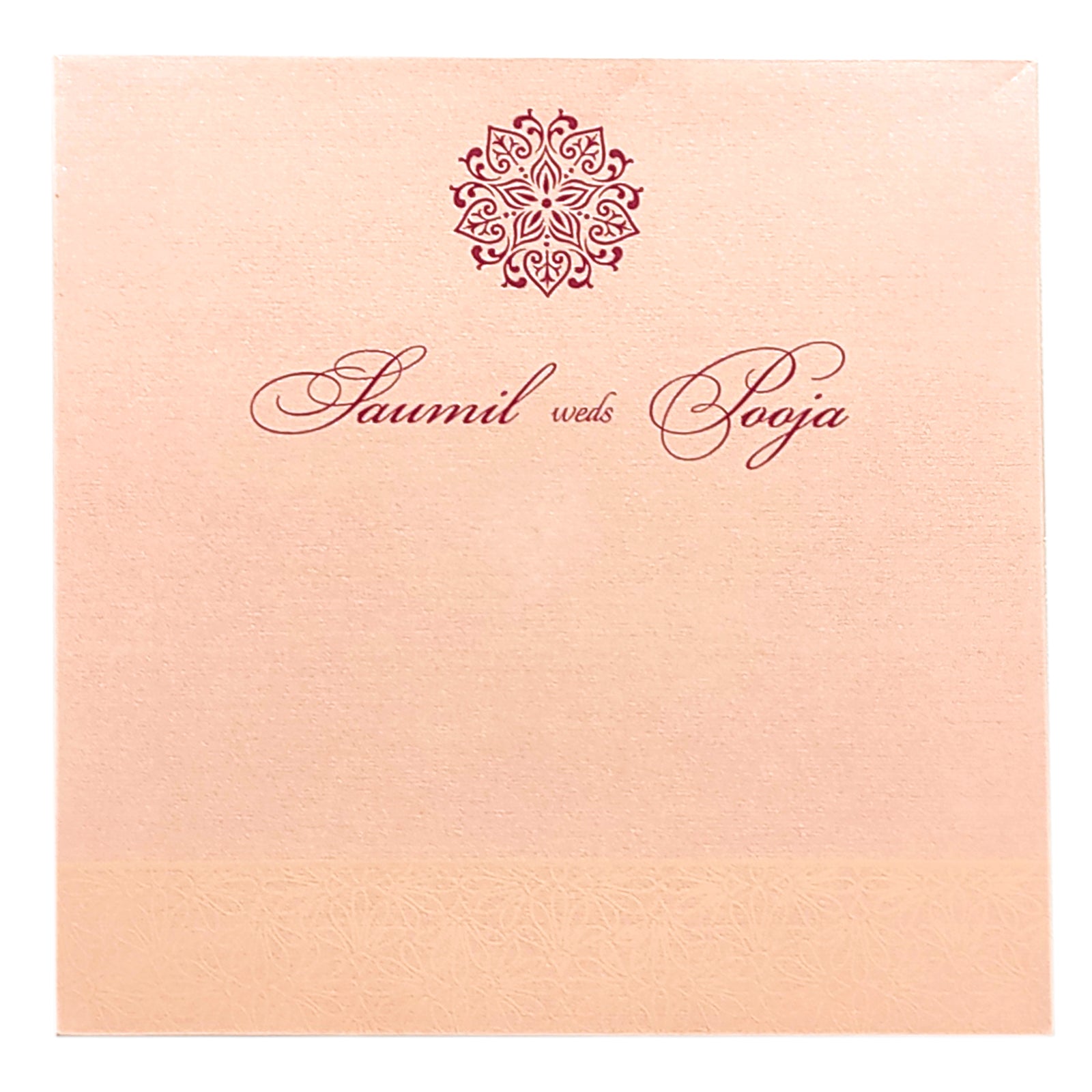 Pink Ganesha Invitation Card-KRC29051