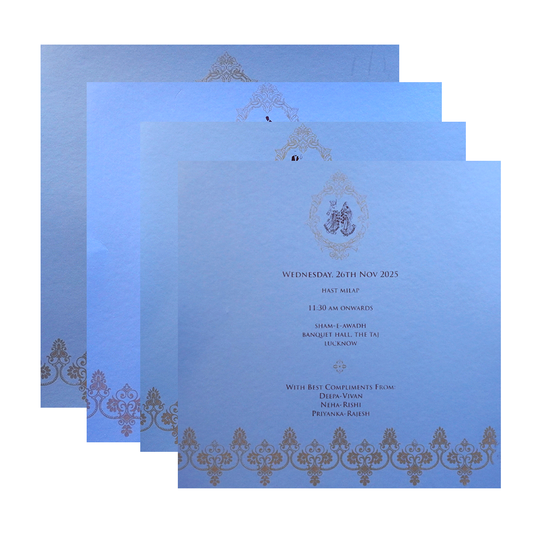 Light Blue MDF Invitation-KPR09340