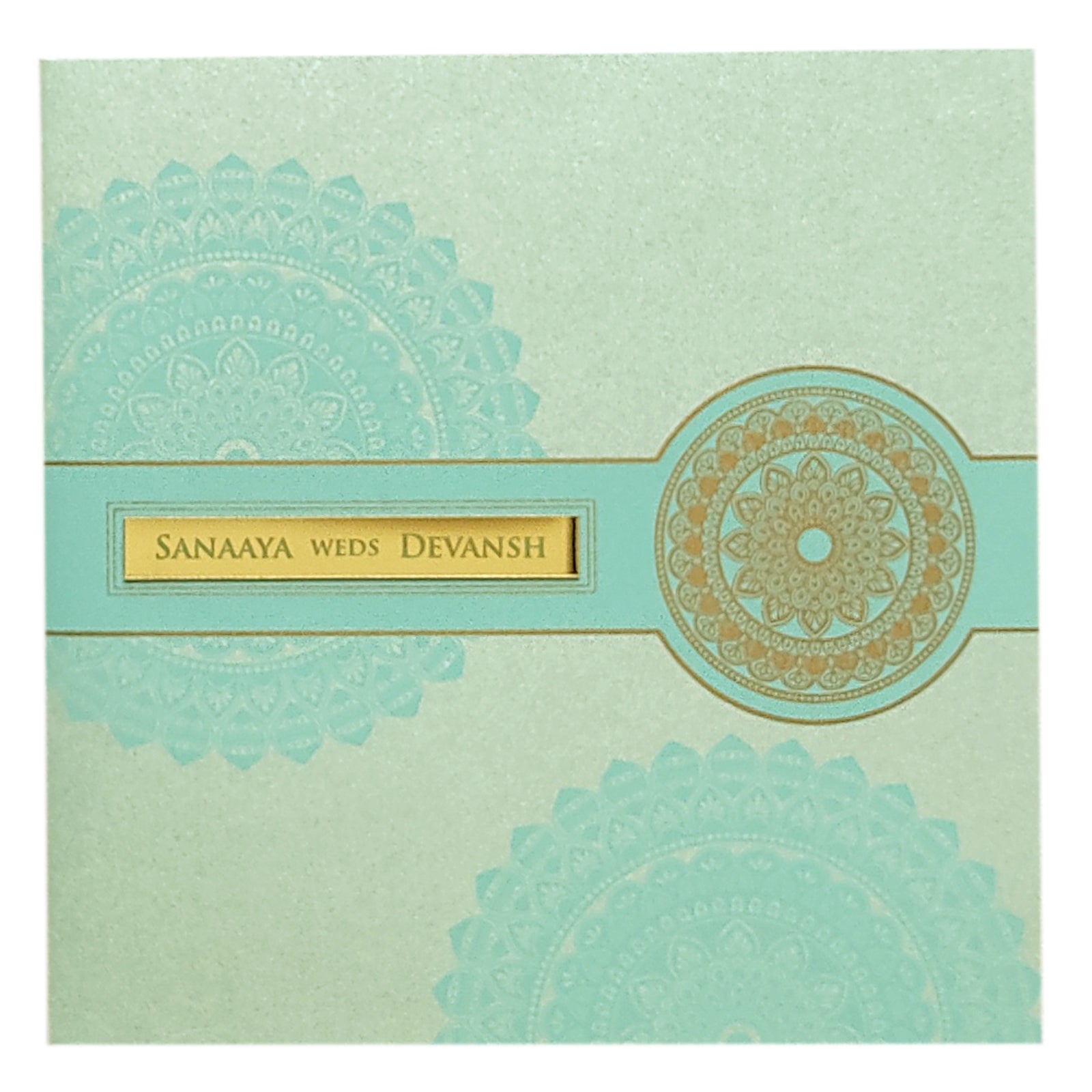 Blue Design Invitation Card-KRC29712