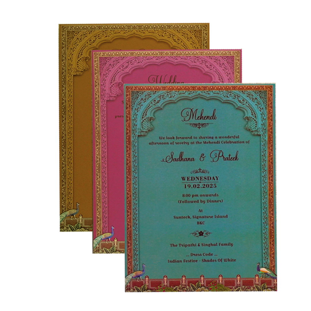 Red MDF Padded Invitation-KSI12390