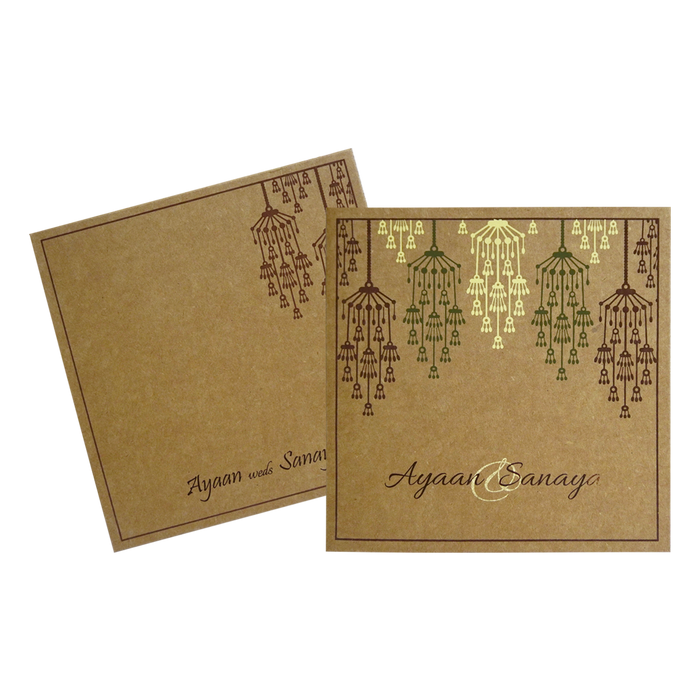 Brown Eco Friendly Invitation-King of Cards