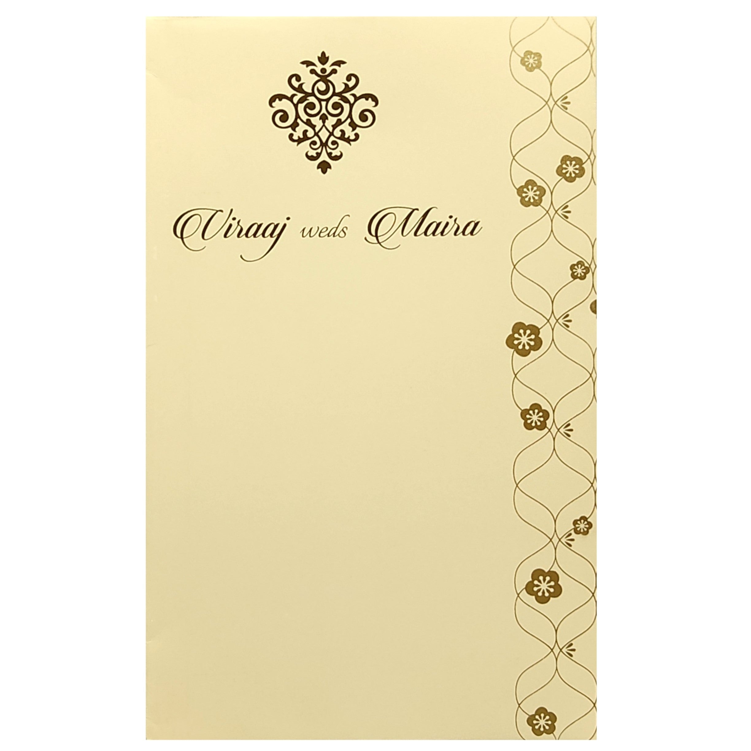 Light Pink Floral Invitation Card Design-King of Cards