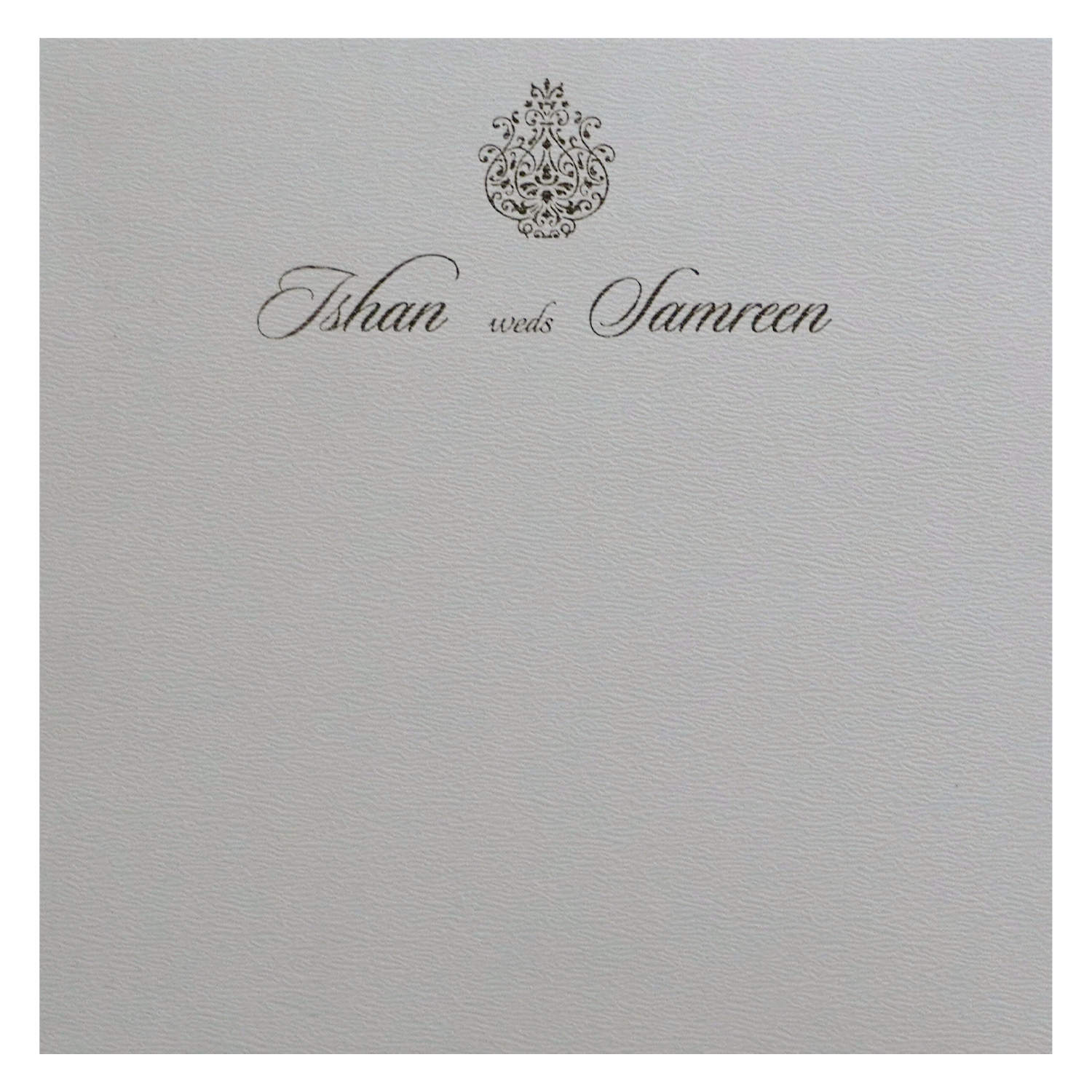 Light Grey Wedding Invitation-KRC30132