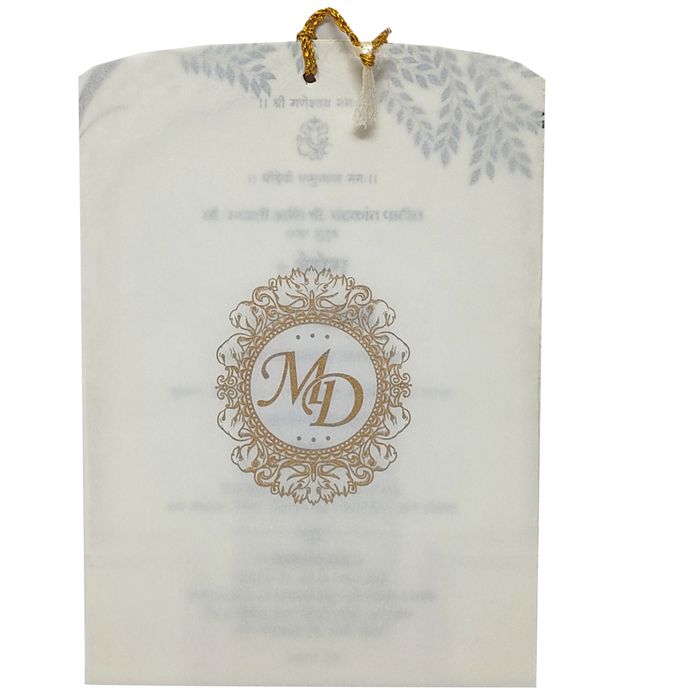 Pale Light Brown Wedding Card-King of Cards