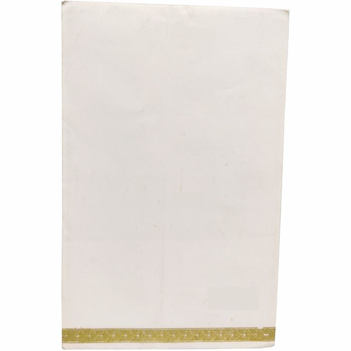 White simple single sheet invitation card-King of Cards