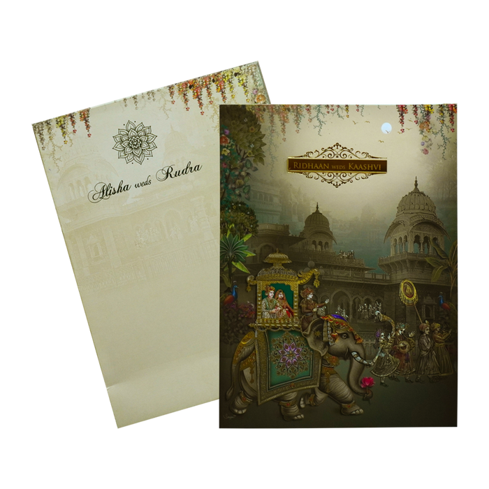 Avocado Green Wedding Card-King of Cards