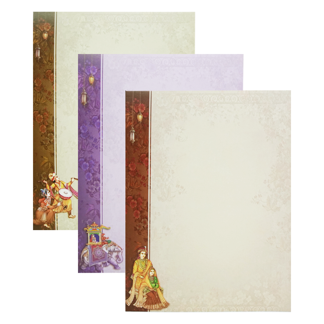 Brown Bride And Groom Wedding Card-KAC05070