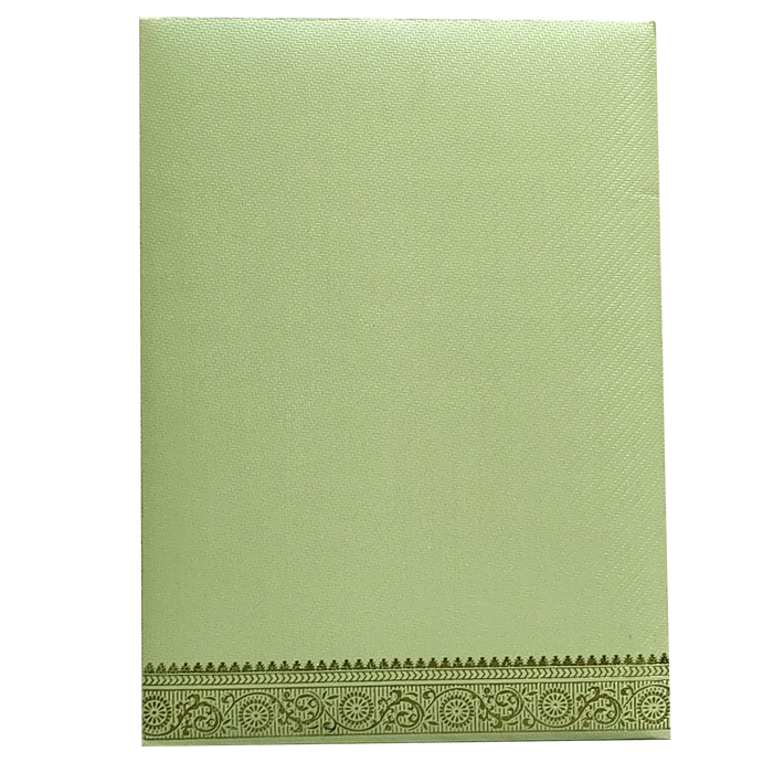 Green Traditional Indian Wedding Card-King of Cards