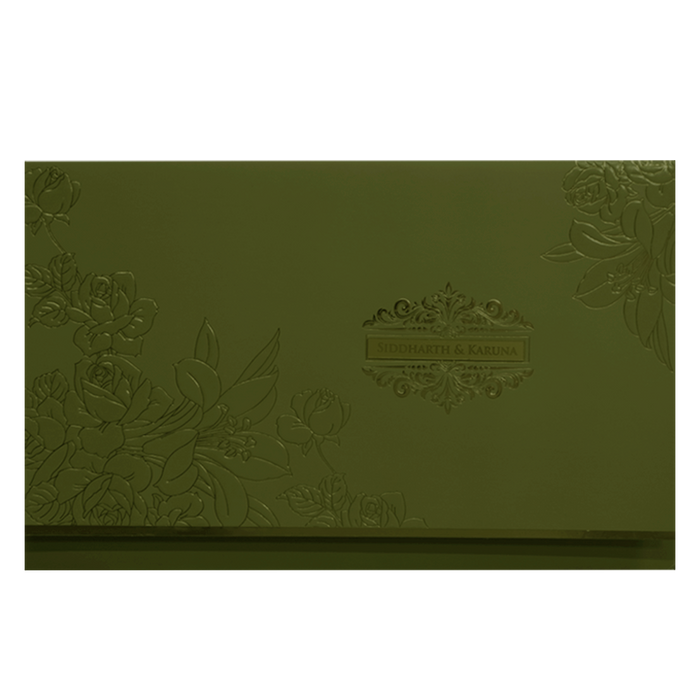 Lemon Grass Floral Wedding Card-King of Cards