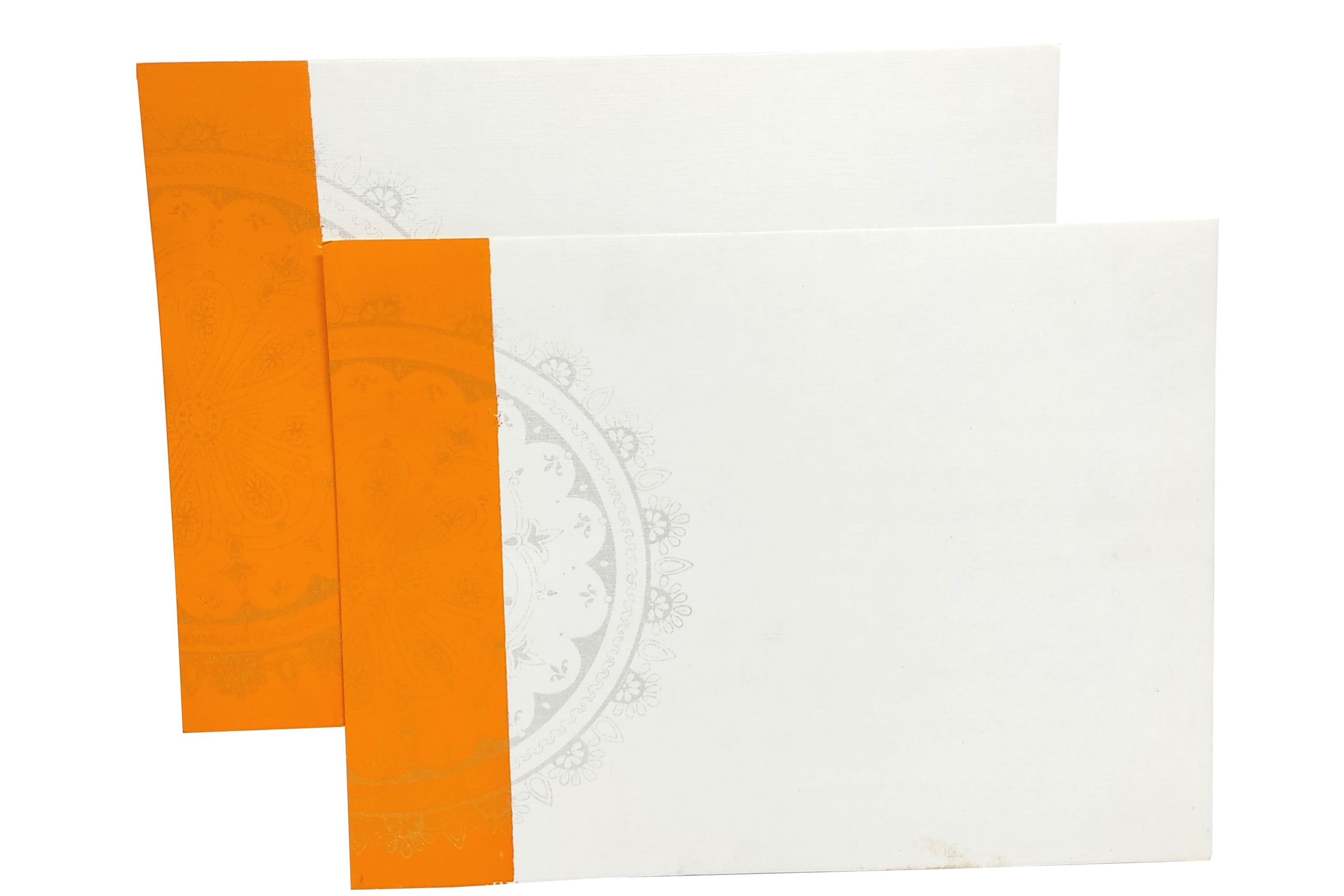 White Ganesha Invitation Card-KNND5540G