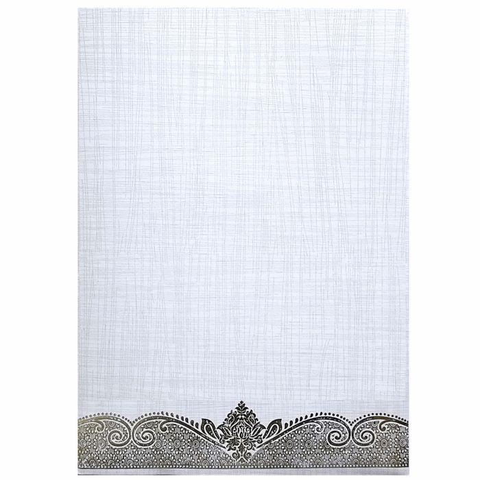 Grey Metallic Invitation With Umbrella And Ganesha Sticker-King of Cards