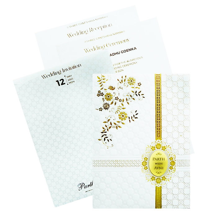 Chalk White Marriage Card-King of Cards