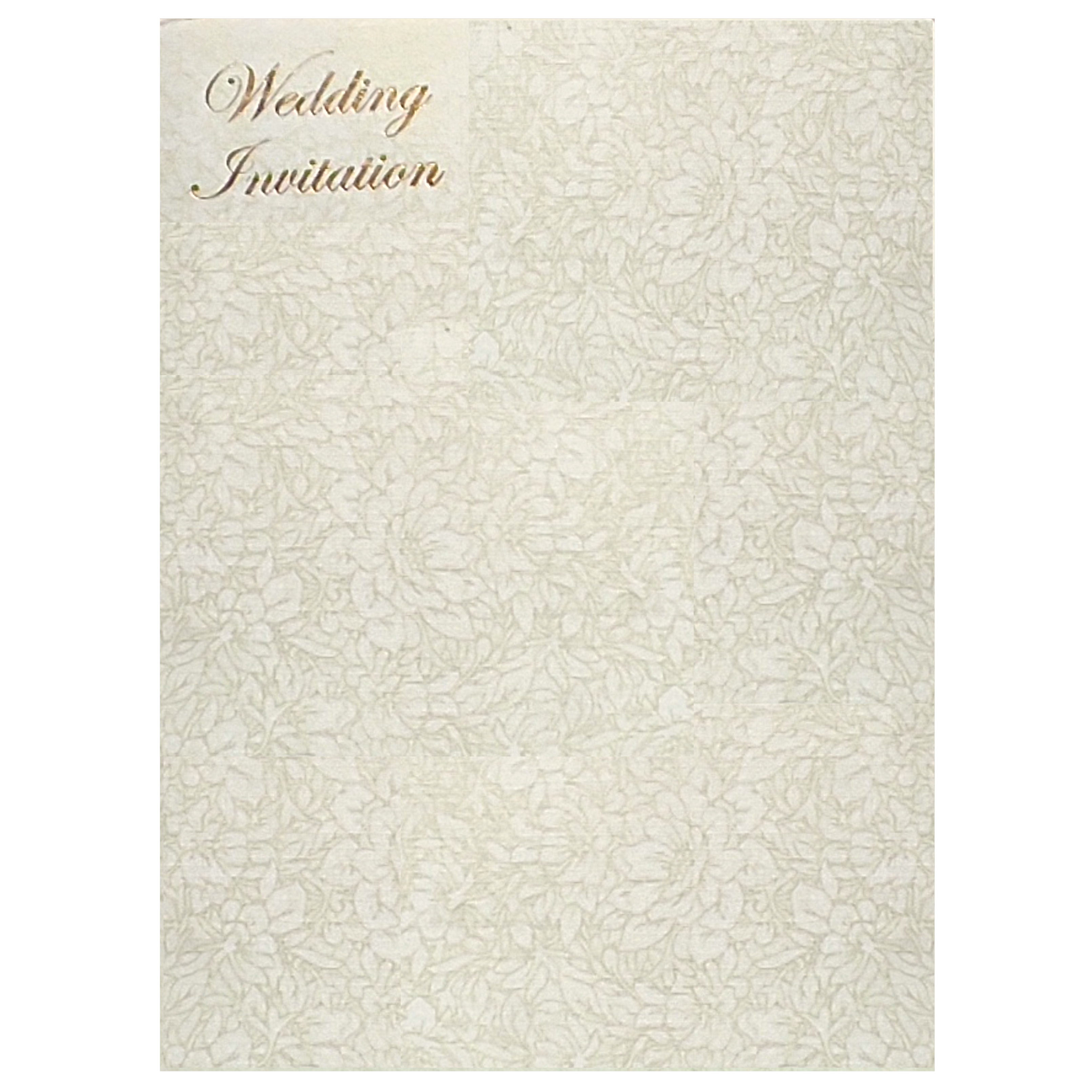 Classic Box type Cut Design With Violet Shading Wedding Card - KNK70240