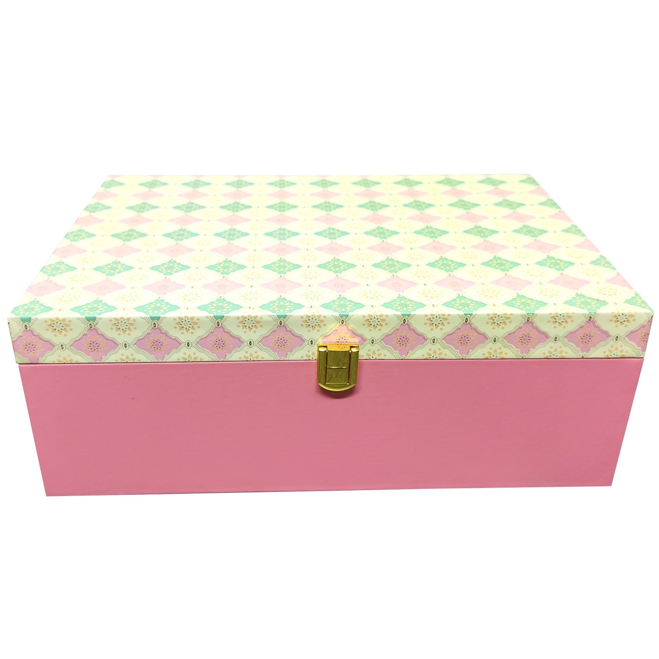 Pink And Green Box Invitations-KBX0403