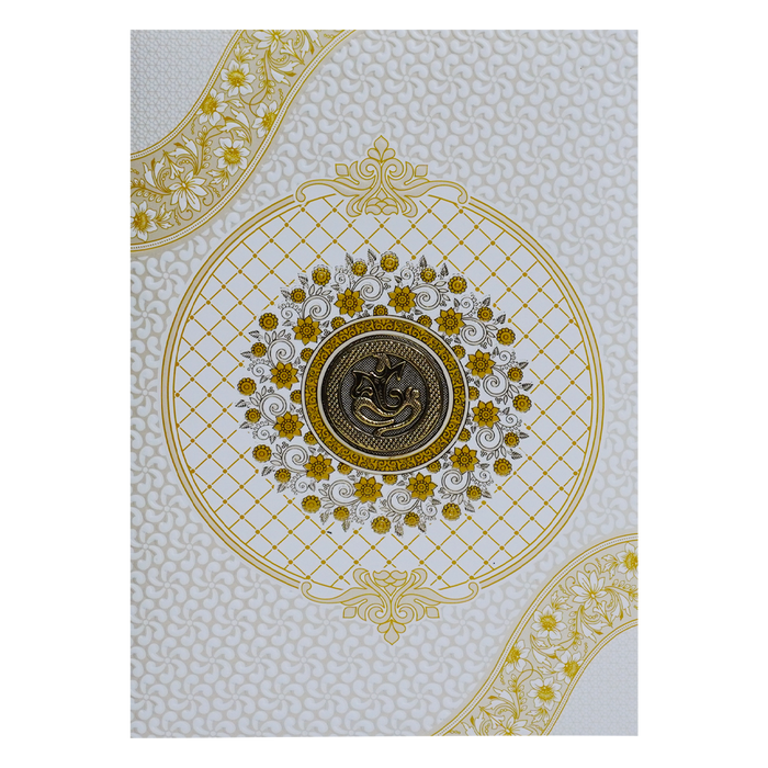 Light Orange Embossed Invitation-King of Cards