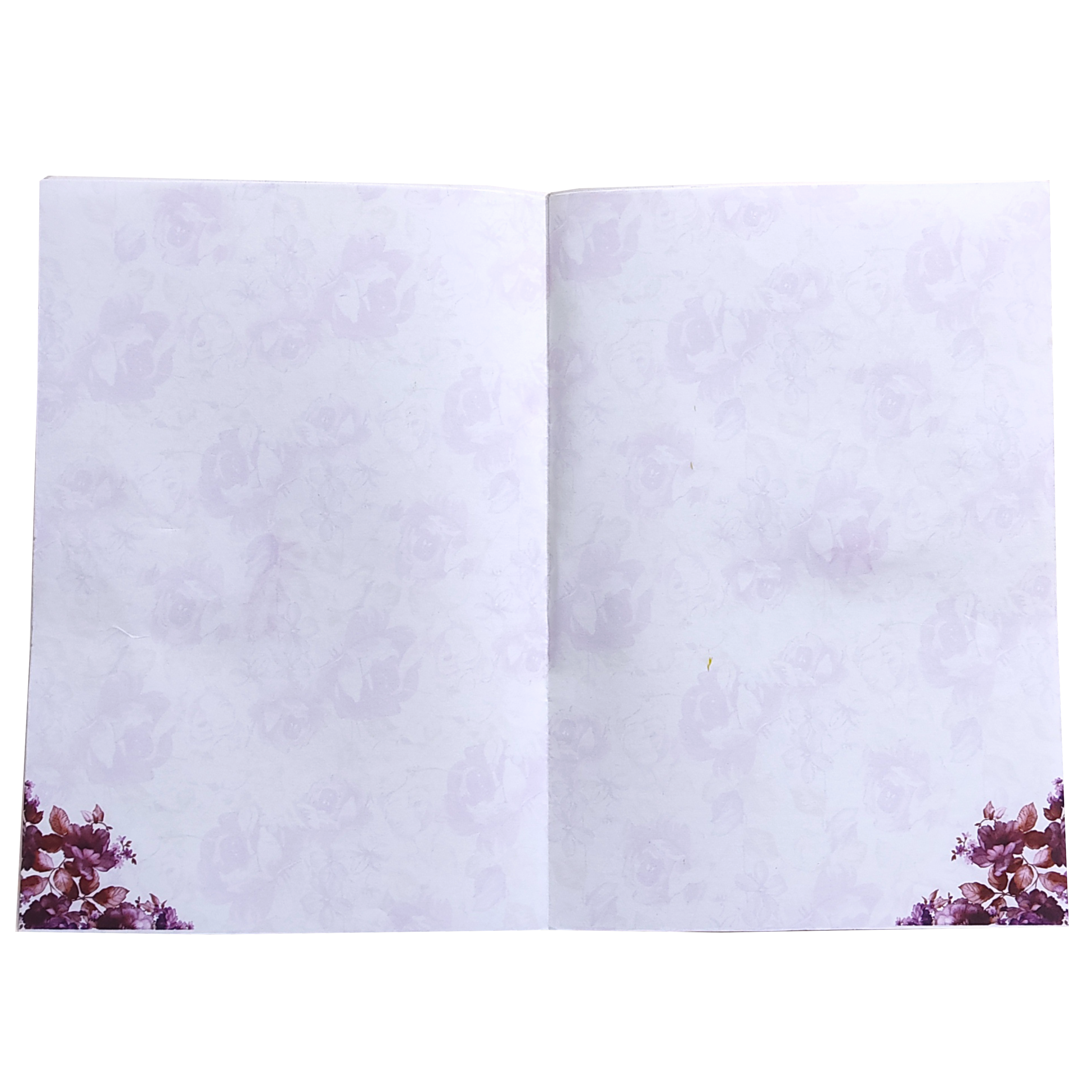 Violet Prince Paper Print Floral Wedding Card In Offset Printing-KNPP680V