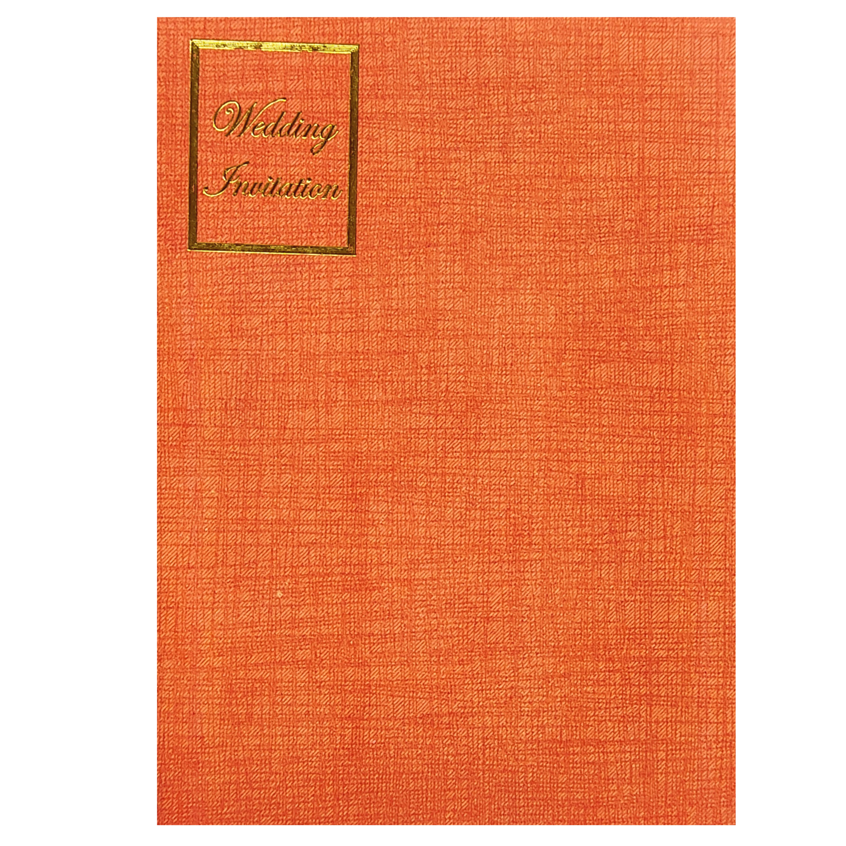 Red Laser Cut Wedding Invitation With A Gold Touch-KNK30651