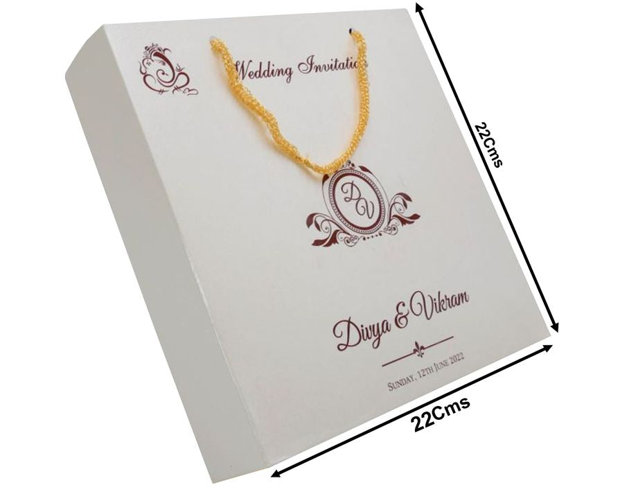 cream gold foiling sweet box card-King of Cards