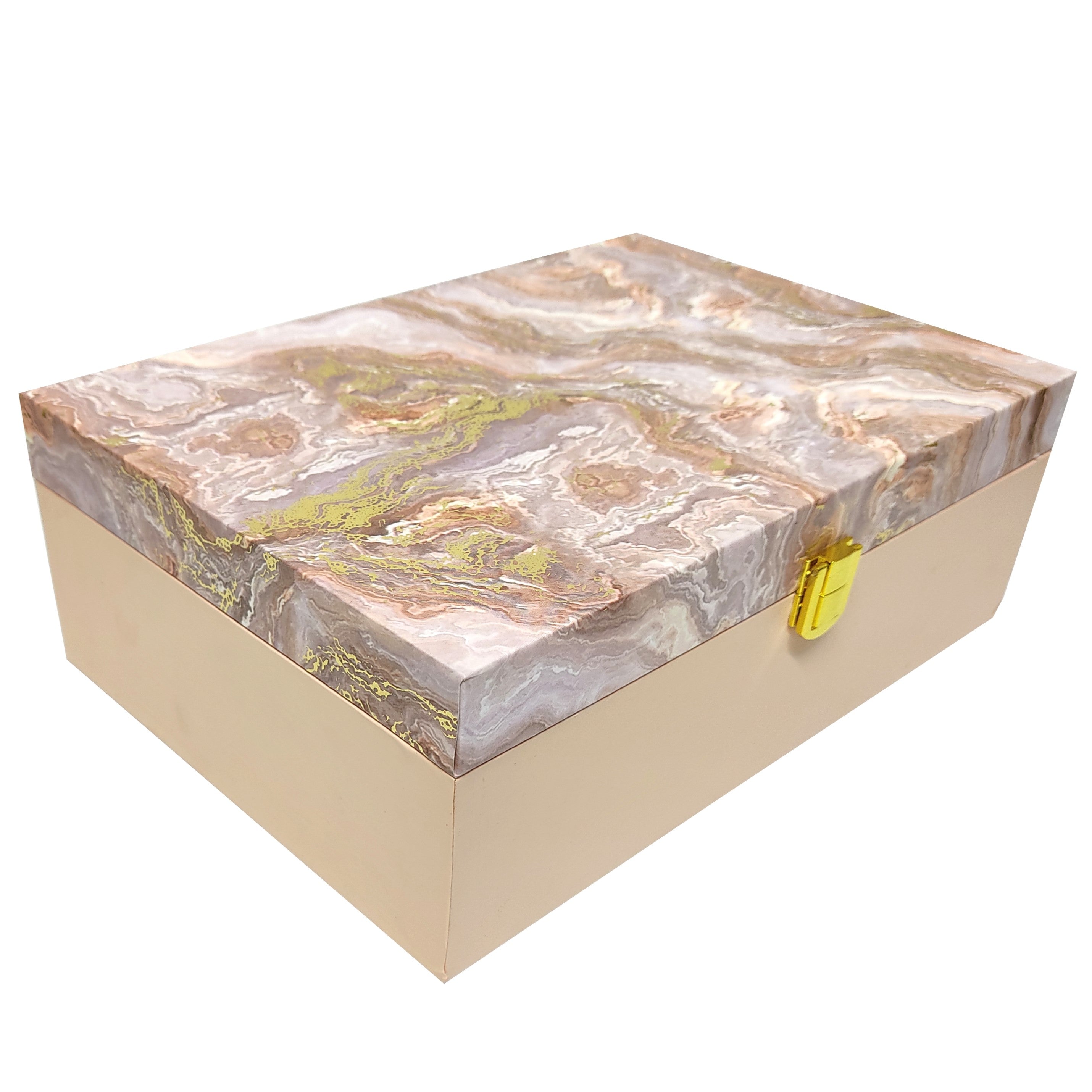 Beige Modern Box Invitation-KBX0302