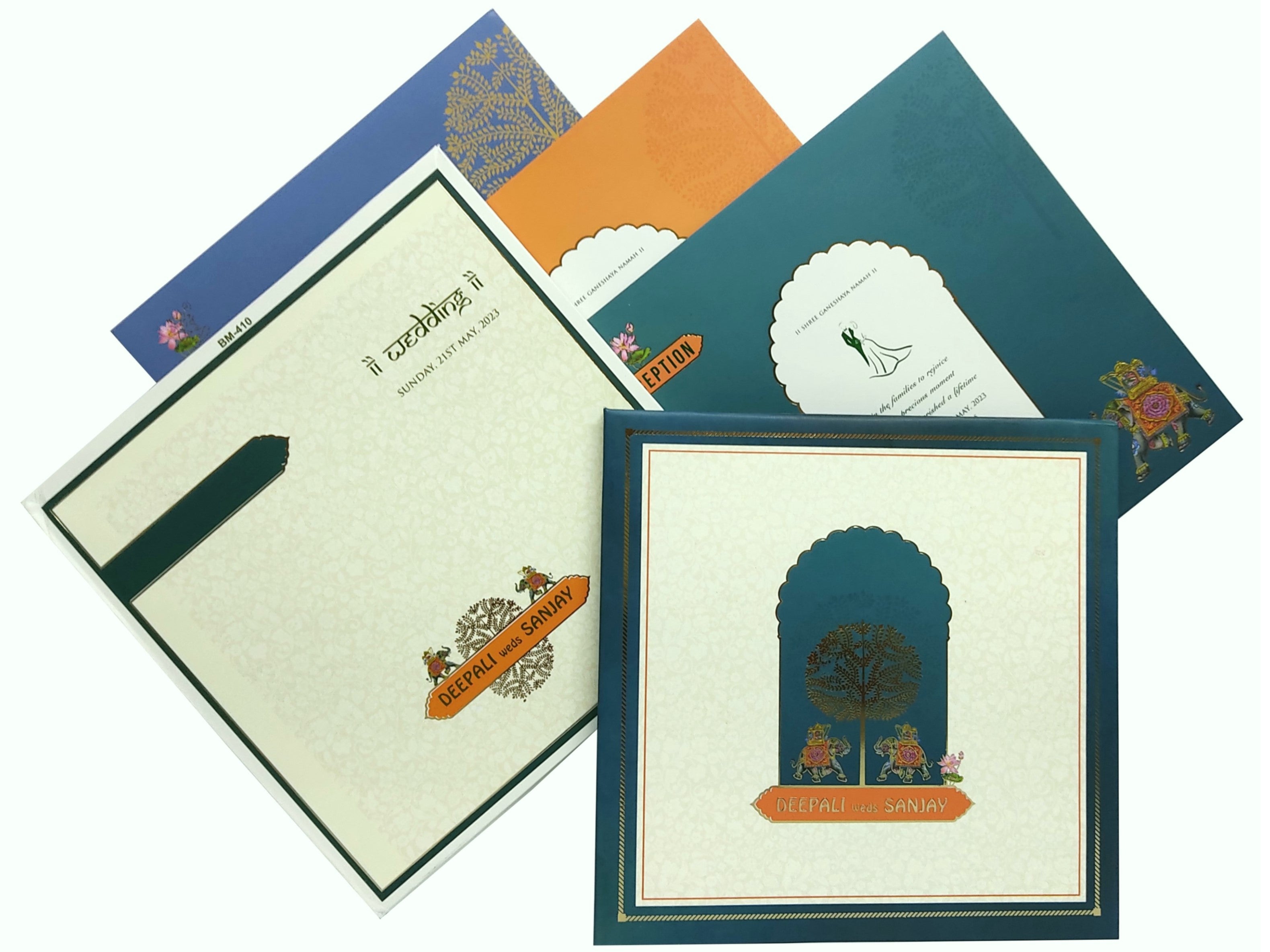 Make your event special with our exclusive White Elephant Wedding Invitation Card Order now! ?WhatsApp Support ?Express Delivery