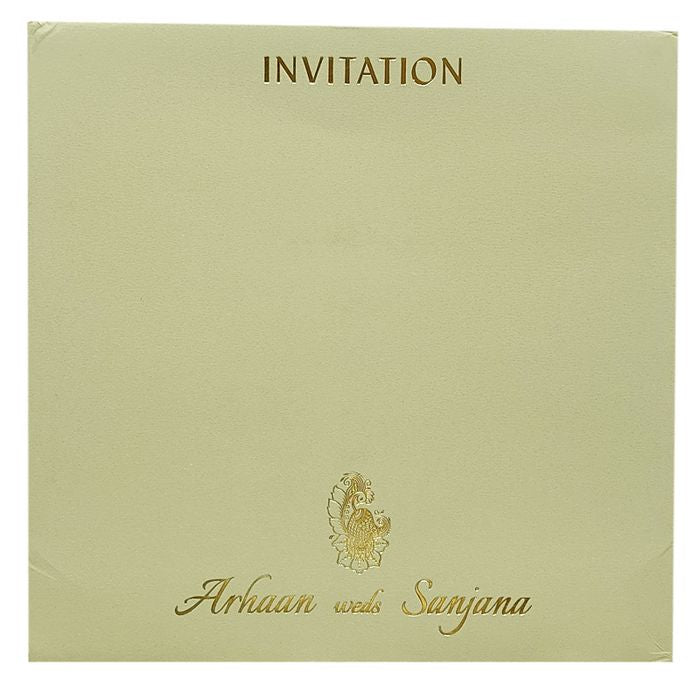 Beige Door Padded Invitation Card-King of Cards